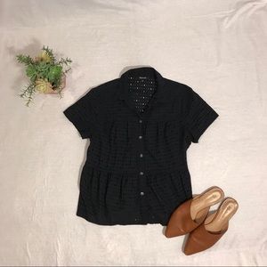 Madewell Peplum Eyelet Top